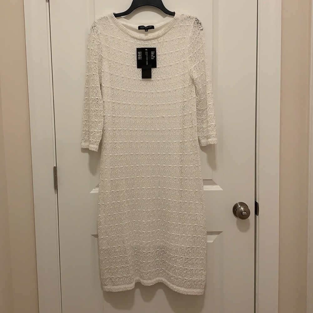 Beautiful white crochet dress Jones New York